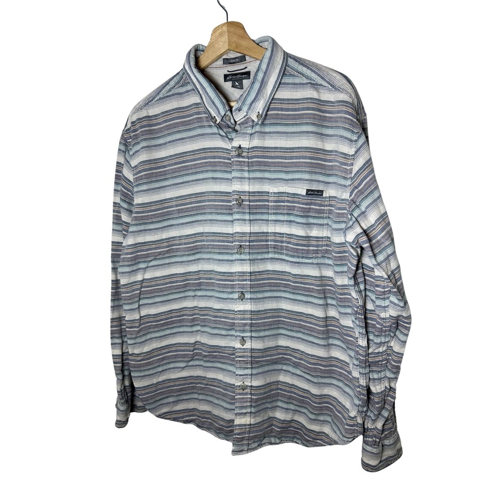 Men’s Eddie Bauer Classic Fit Size XL 100%‎ Cotton Long Sleeve